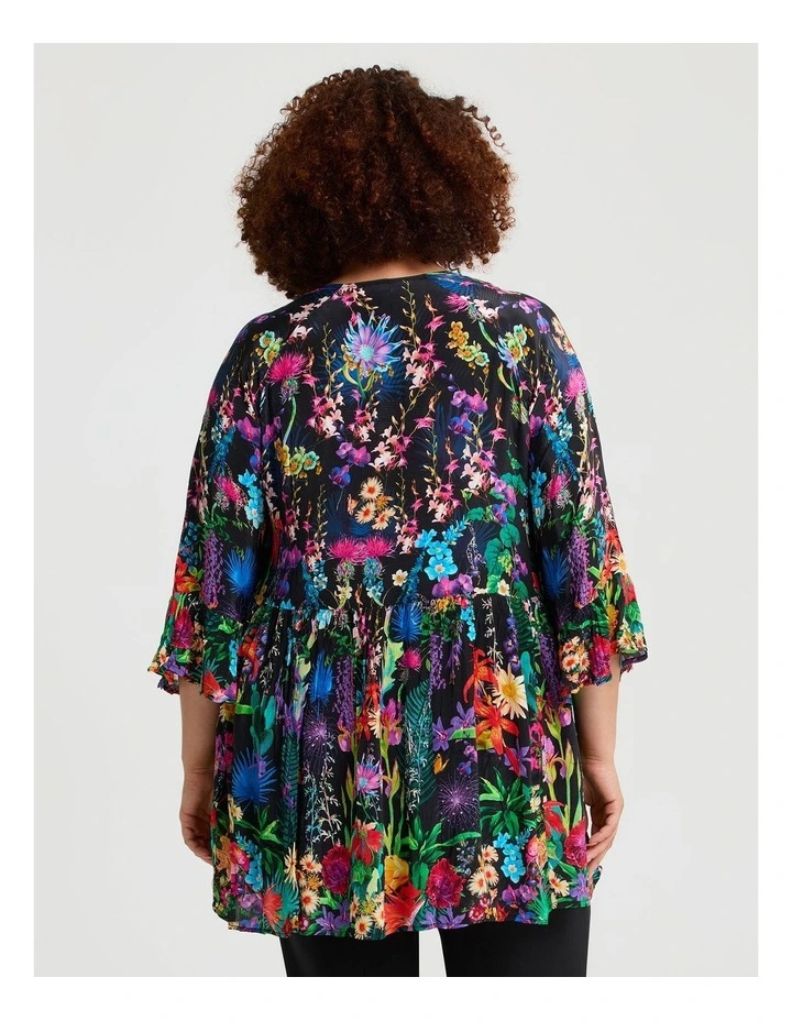 Natural Iris Top in Print image 2