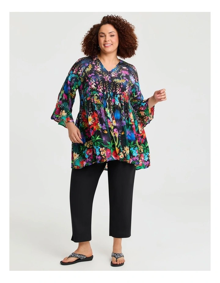 Natural Iris Top in Print image 3