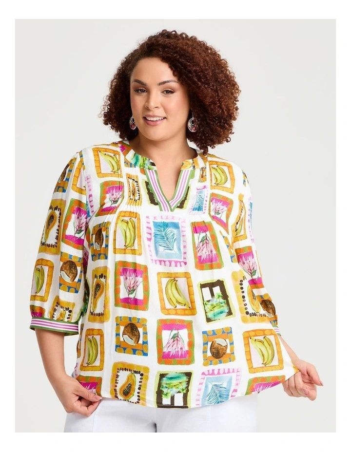 Natural Paradise Top in Multi image 1