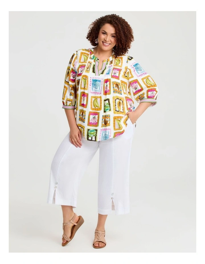 Natural Paradise Top in Multi image 3