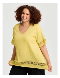 Lace Insert Natural Top Banana