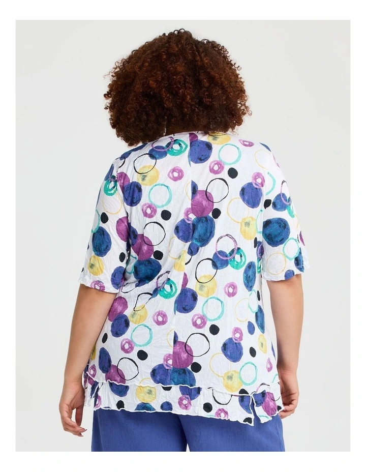 Bamboo Multi Spot Top Print image 2