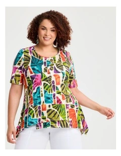 Natural Shadows Top in Multi