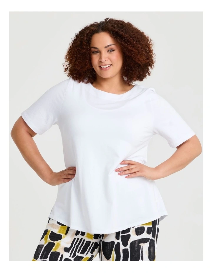Pima Cotton Essential Top White image 1