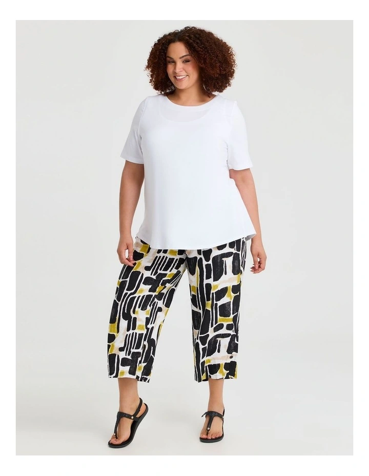 Pima Cotton Essential Top White image 3