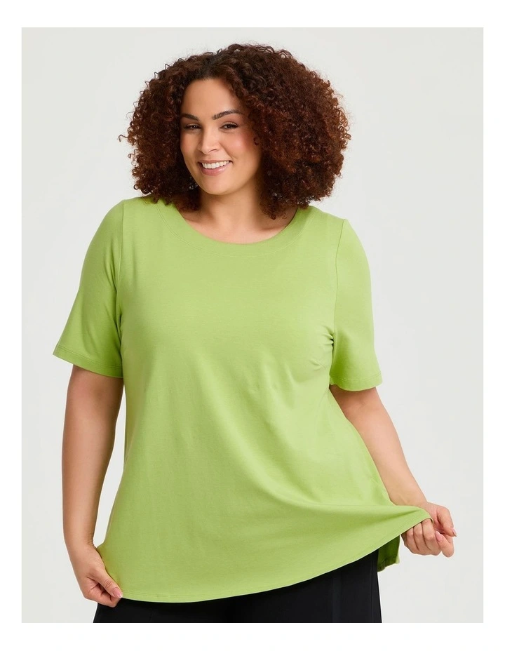 Pima Cotton Essential Top Light Apple image 1