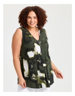 Amazon Luna Tank Olive Print