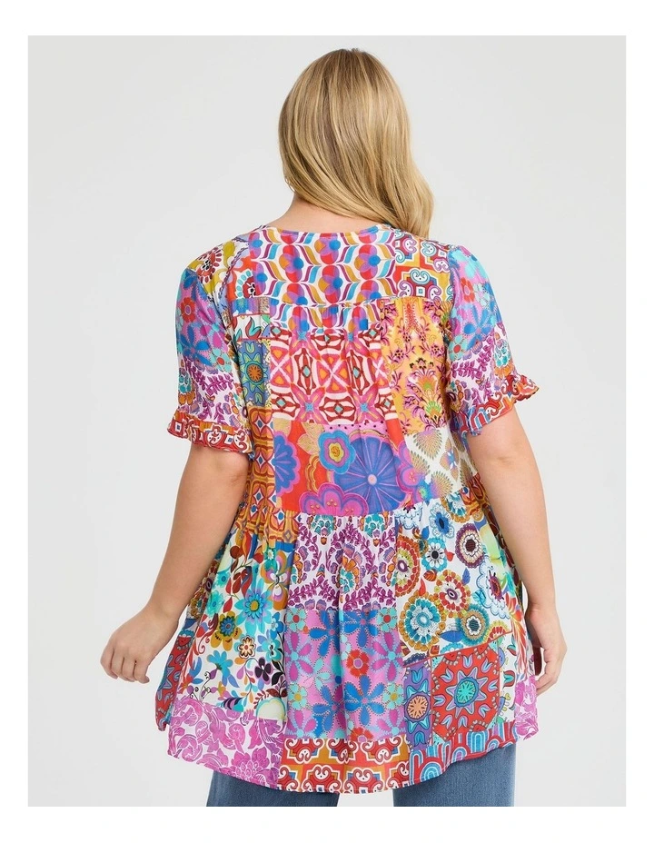 Natural Sunset Breeze Top Print image 2