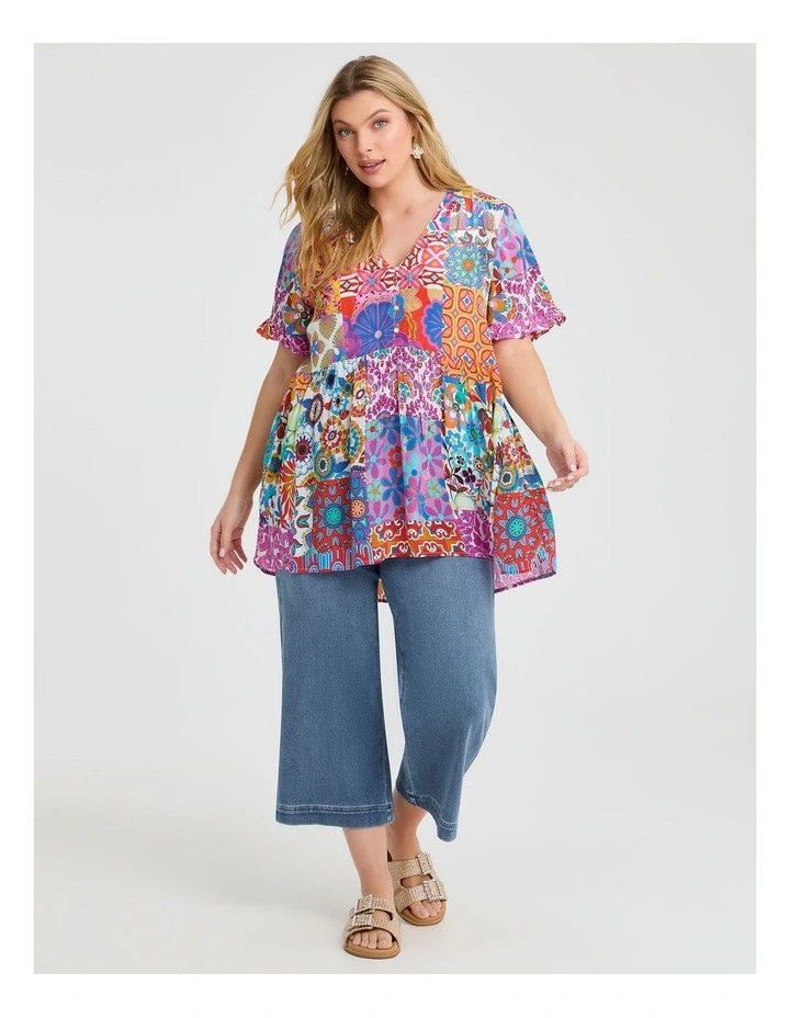 Natural Sunset Breeze Top Print image 3