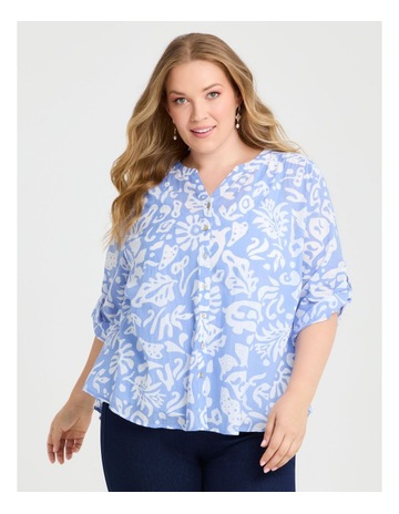 WISTERIA BLUE/WHITE colour