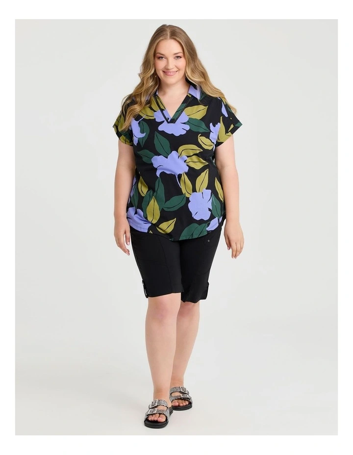 Cotton Collared Ophelia T-shirt Print image 1