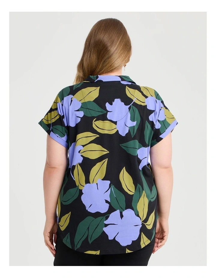 Cotton Collared Ophelia T-shirt Print image 2