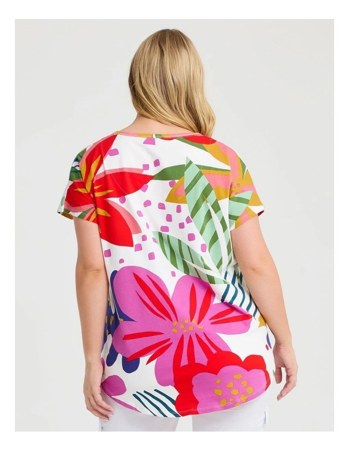 Cotton Sunkissed Floral T-shirt Print image 2