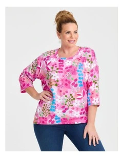 Joan Blond Pink Fusion T-shirt Print