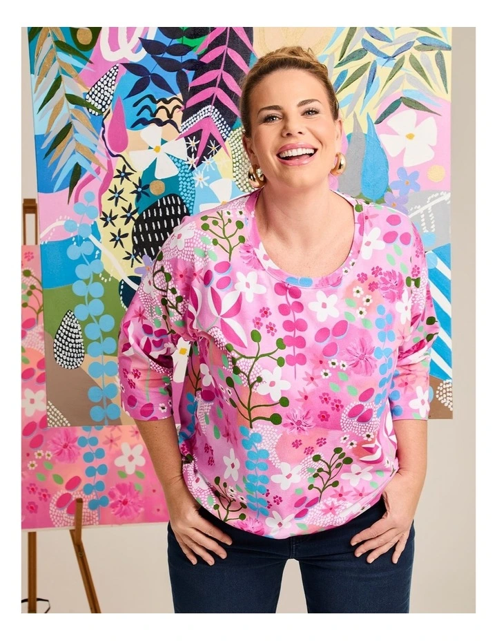 Joan Blond Pink Fusion T-shirt Print image 5