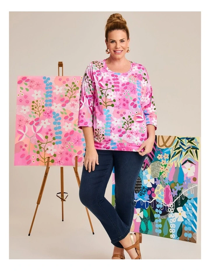 Joan Blond Pink Fusion T-shirt Print image 6