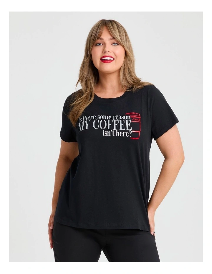 Devil Wears Prada Coffee T-shirt Black image 1