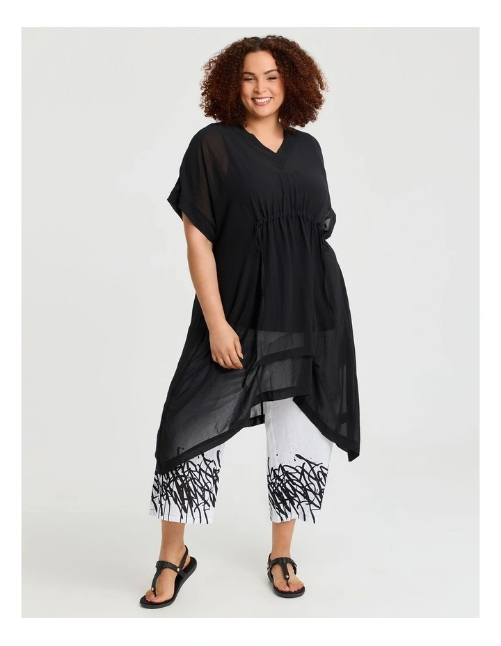 Chiffon Sojourn Tunic Black image 3