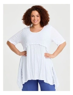 Bamboo Sanctuary Tunic in White