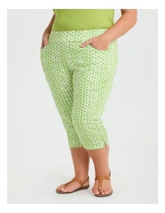 Petite Abstract Squares Pant in Multi