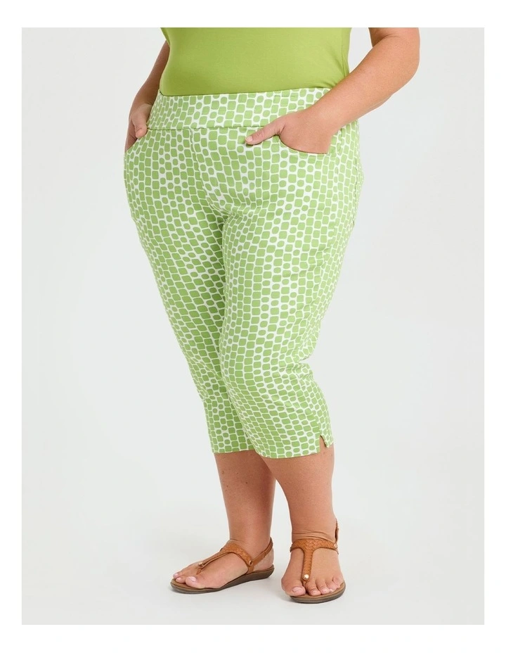 Petite Abstract Squares Pant in Multi image 1