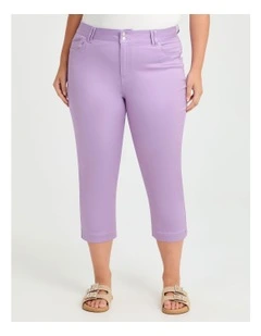 The Crop Luxe Looker in Deep Violet