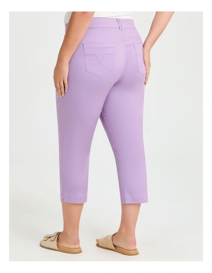 The Crop Luxe Looker in Deep Violet image 2