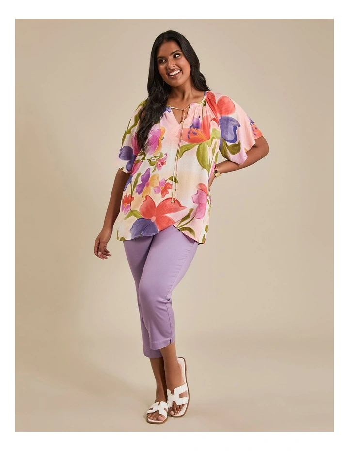 The Crop Luxe Looker in Deep Violet image 4