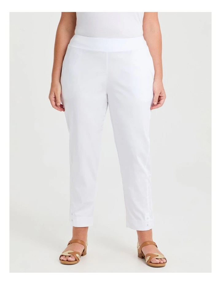 Tapered Work Pant in White image 1