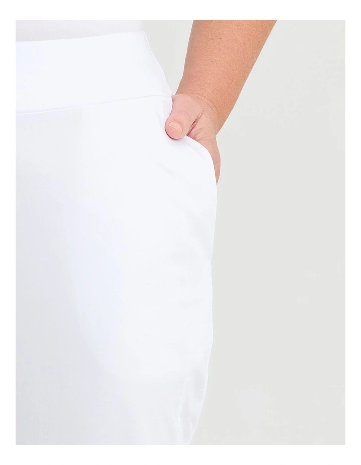 Tapered Work Pant in White image 3