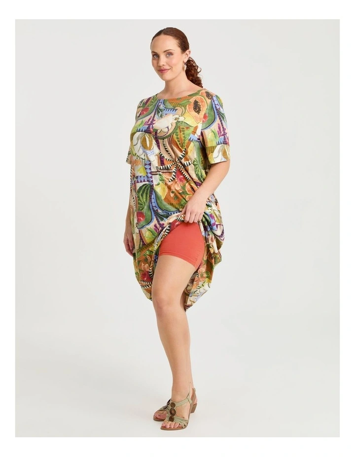 Bamboo Anti Chafe Crop Short in Red Clay image 3