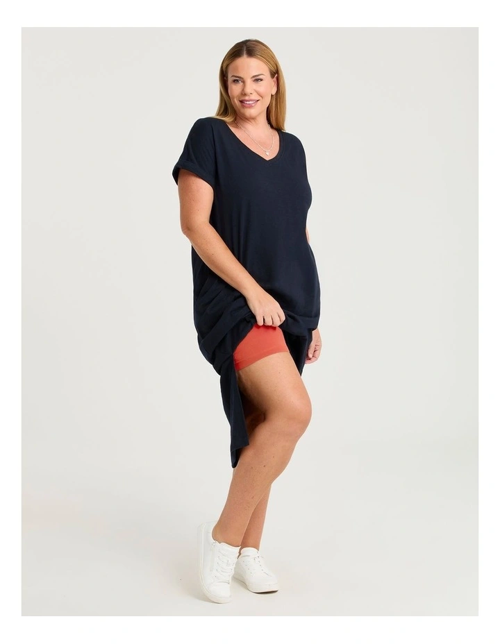 Bamboo Anti Chafe Crop Short in Red Clay image 4