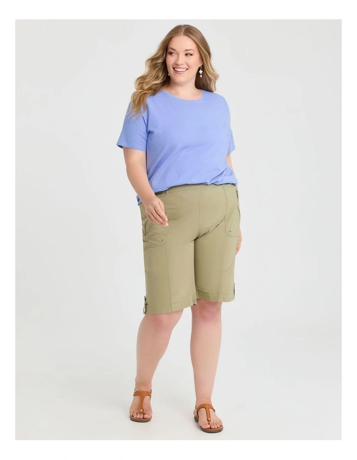 Zip Pocket Cargo Short Sage image 3