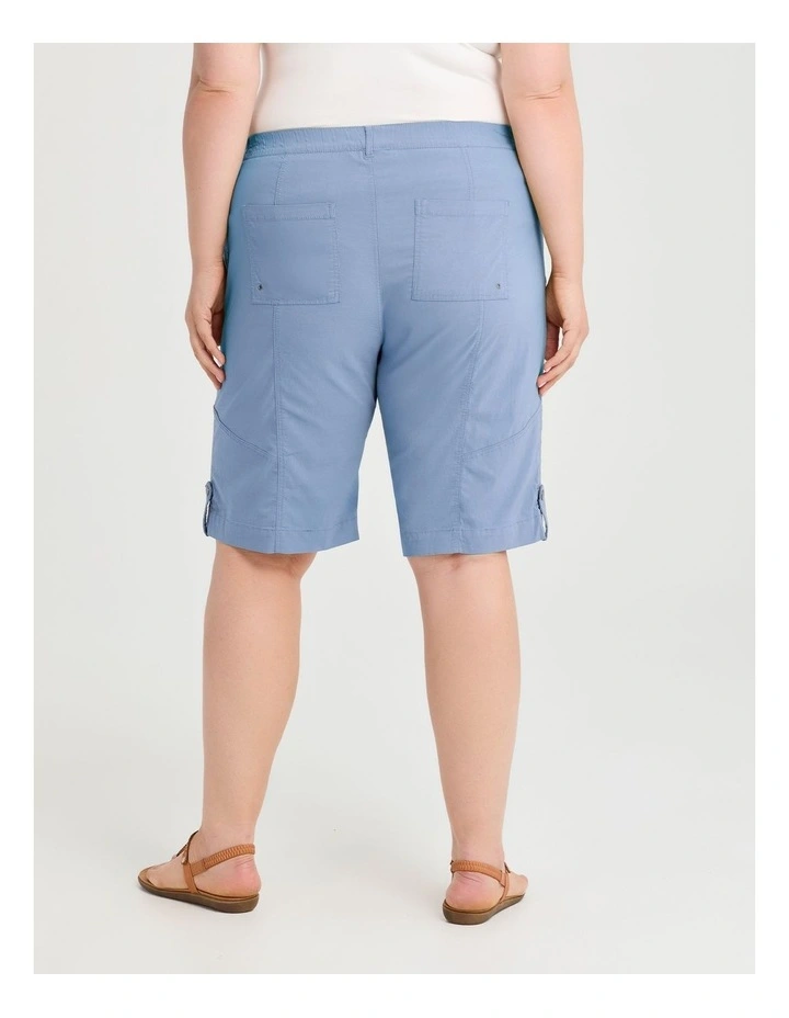Zip Pocket Cargo Short in Dusty Blue image 2