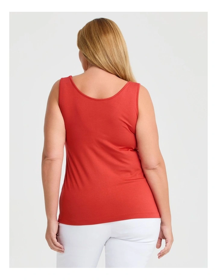 Bamboo Base Cami in Red Clay image 2