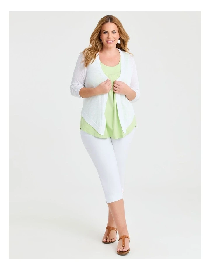 Good Earth Australian Cotton Element Tank in Green image 4