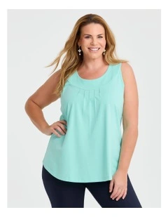 Good Earth Australian Cotton Element Tank in Blue