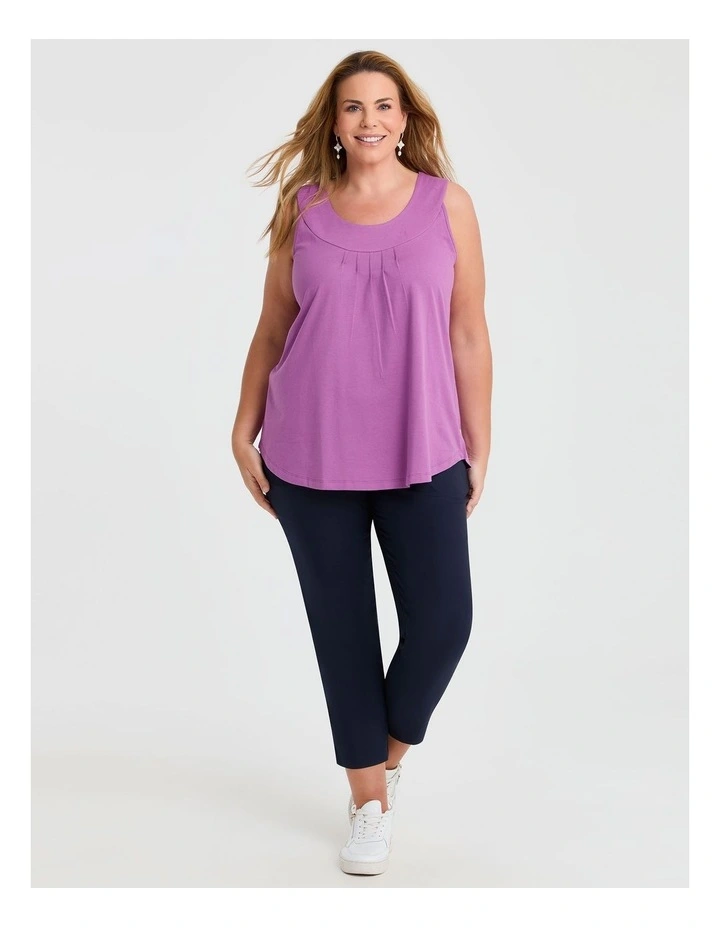 Good Earth Australian Cotton Element Tank in Purple image 3