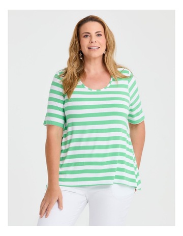 MINT/WHITE STRIPE colour