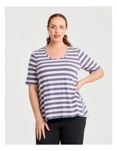 Natural Stripe Essential T-shirt in Multi