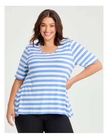 Sky/White Stripe colour