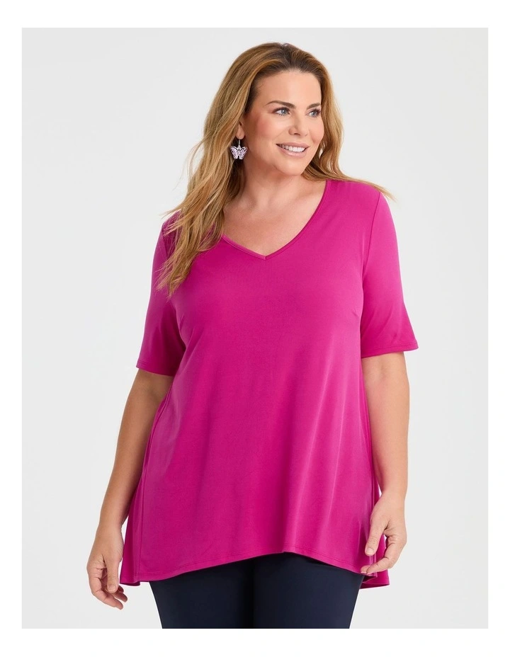 Strive V Neck Short Sleeve Top image 1