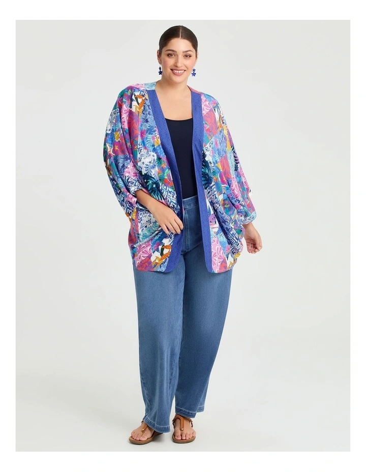 Bluetones Patchwork Cape Blue Mix image 3