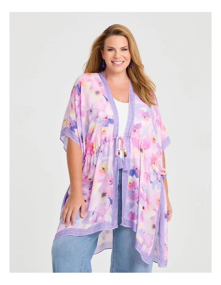 Drawstring Cape Multi image 1