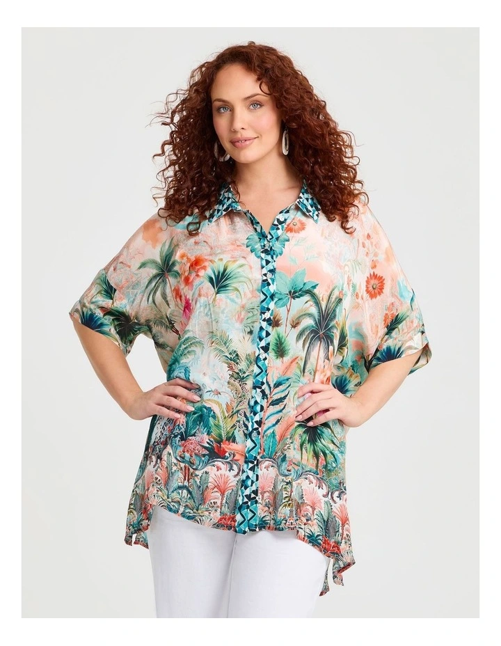Natural Sicilian Sunset Shirt in Multi image 1