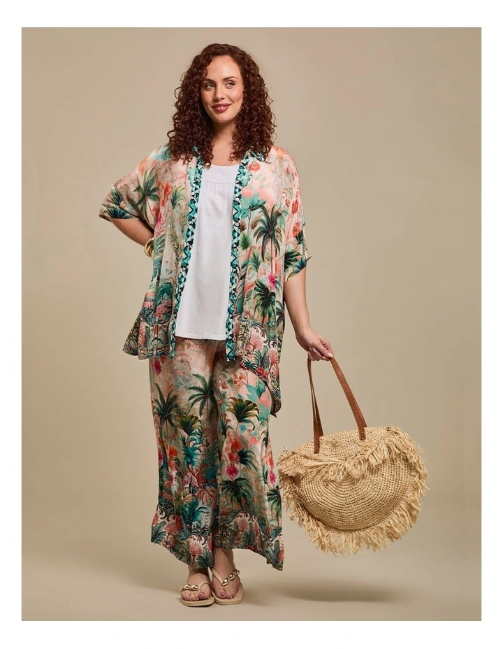 Natural Sicilian Sunset Shirt in Multi image 6