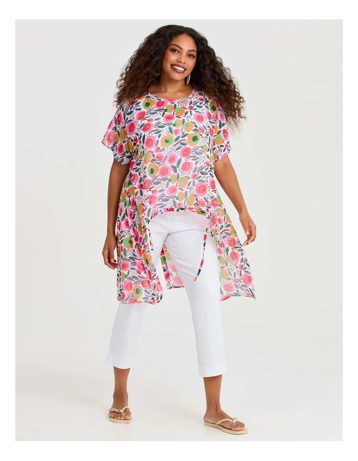 Chiffon Floral Daze Top in Multi image 3