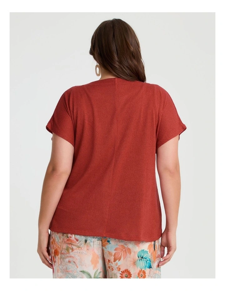 Lena Gauze Overtop in Red Clay image 2