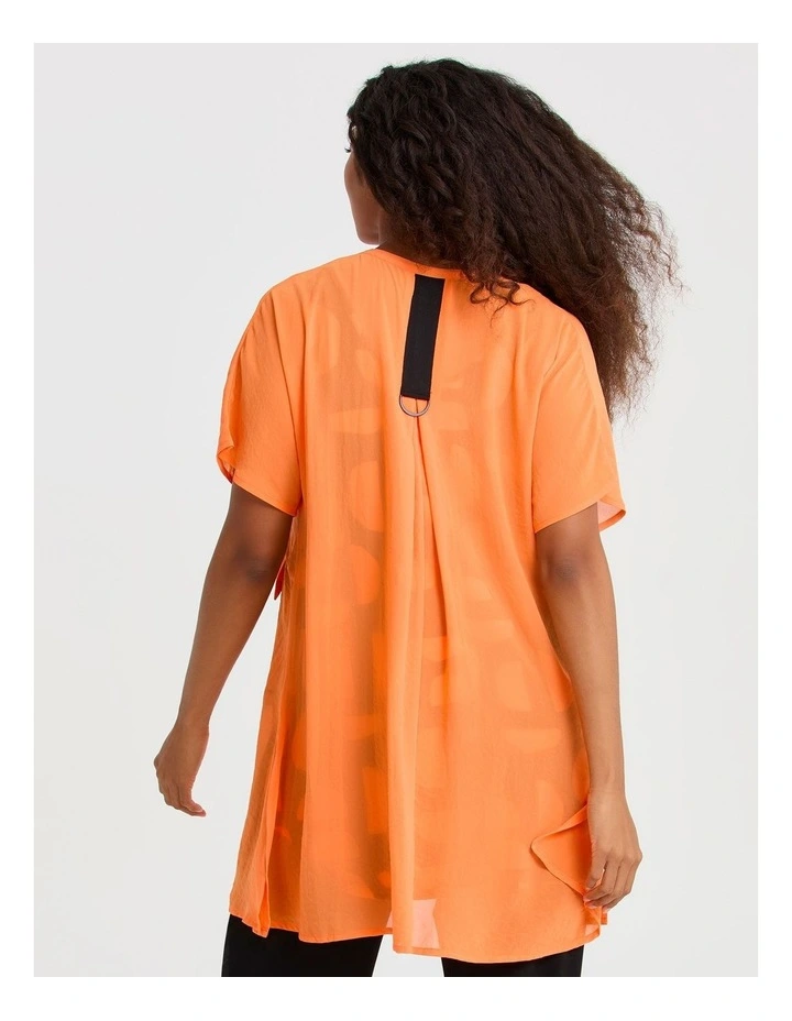 Chiffon Kira Tunic in Orangina image 2
