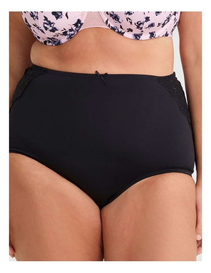 Micro Lace Detail Briefs 2 Pack in Natural Floral image 5